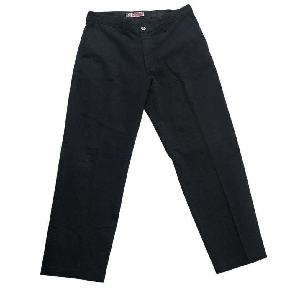Lee Custom Fit Collection Mens Size 34x30 Black Chino Pants